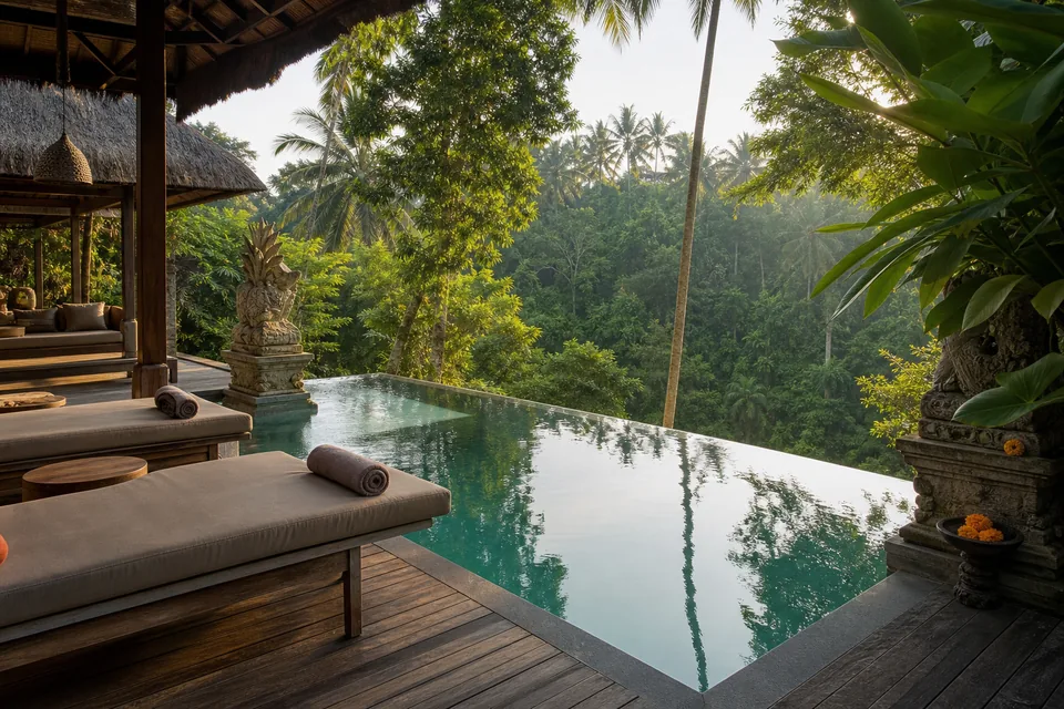 Bali, willa z basenem w dżungli