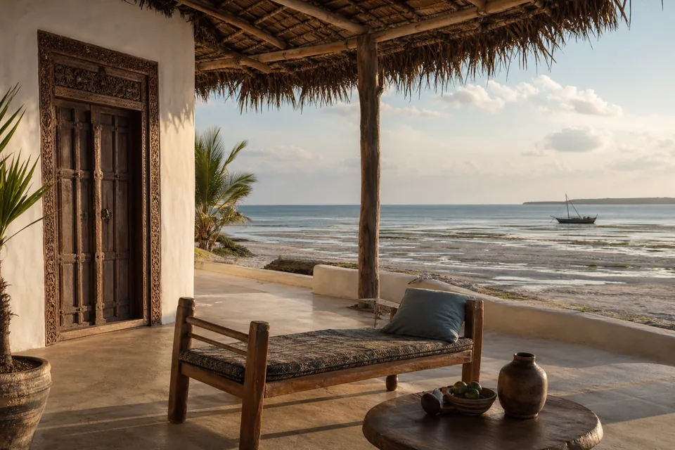 Zanzibar, dom na wybrzeżu
